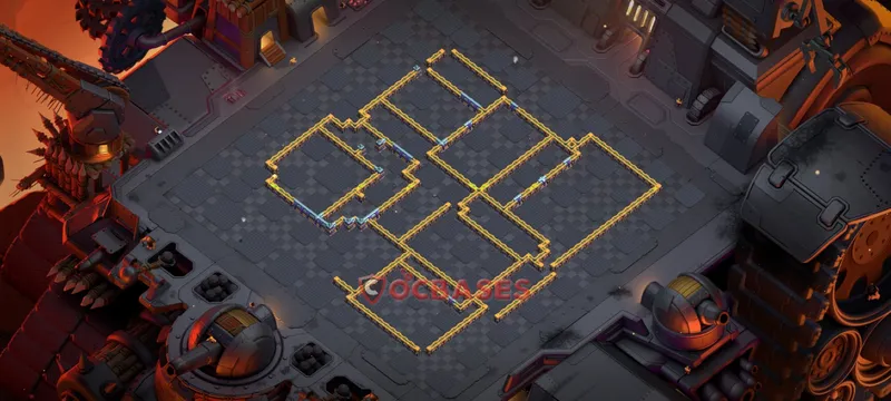 Town Hall 15 Base -war – Layout id: h6pjf base layout, image 1