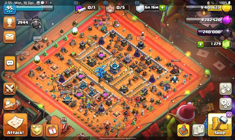 Town Hall 13 Base -war – Layout id: skyjp base layout