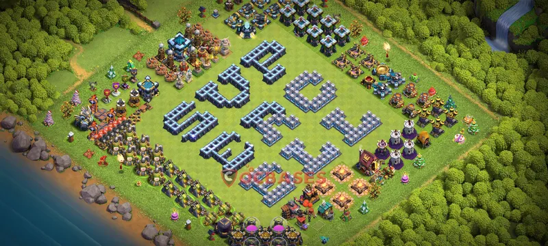 Town Hall 13 Base -progress base – Layout id: 35ahu base layout