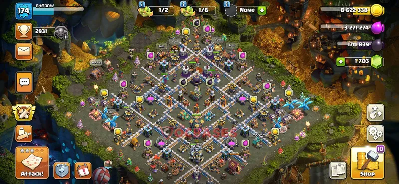 Town Hall 14 Base -war – Layout id: jqd2k base layout