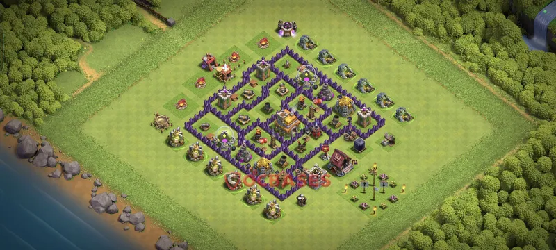 Town Hall 7 Base -war – Layout id: i37nl base layout