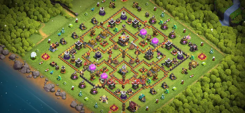 Town Hall 11 Base -trophy – Layout id: azkj2 base layout, image 2
