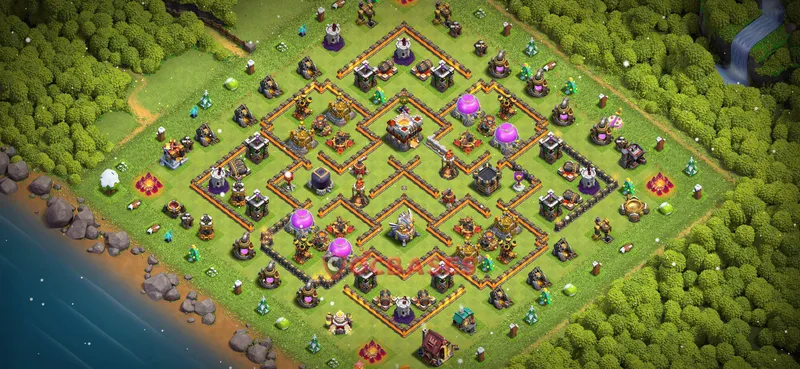Town Hall 11 Base -trophy – Layout id: azkj2 base layout, image 1