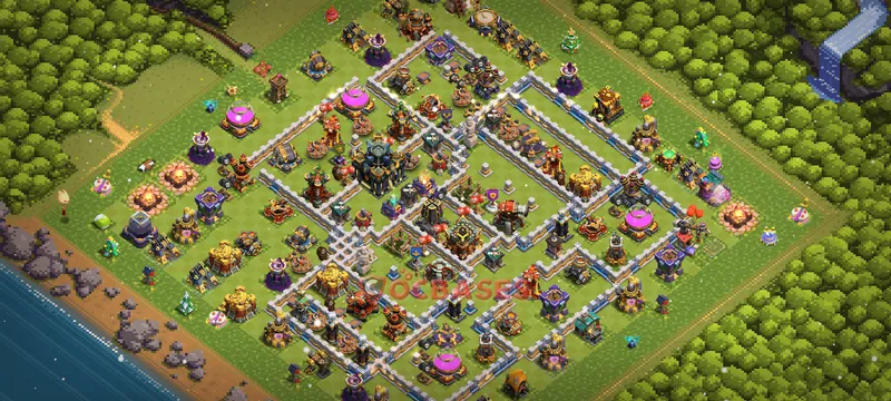 Town Hall 17 Base -war – Layout id: 5i9la base layout, image 2