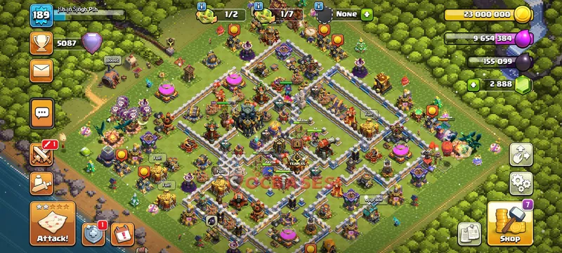Town Hall 17 Base -war – Layout id: 5i9la base layout, image 1