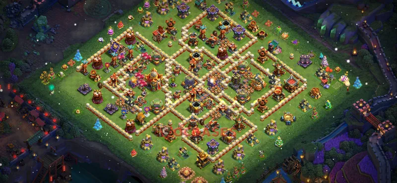 Town Hall 16 Base -farming – Layout id: f41ku base layout