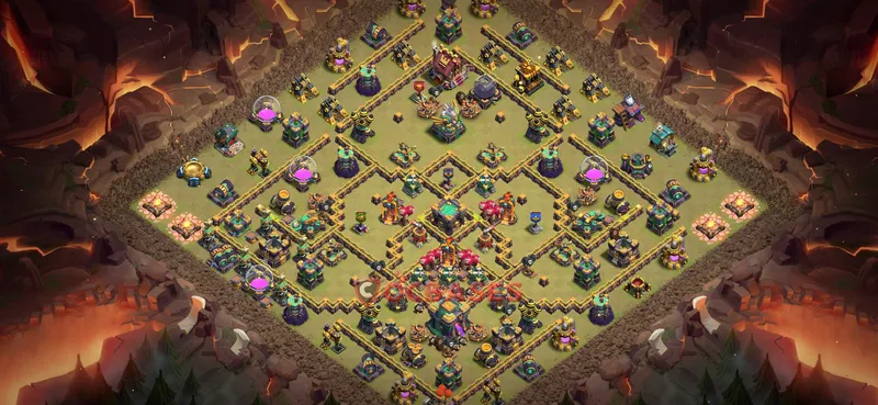Town Hall 14 Base -war – Layout id: s1ojd base layout