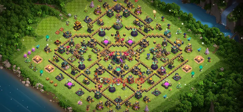 Town Hall 14 Base -farming – Layout id: s4188 base layout