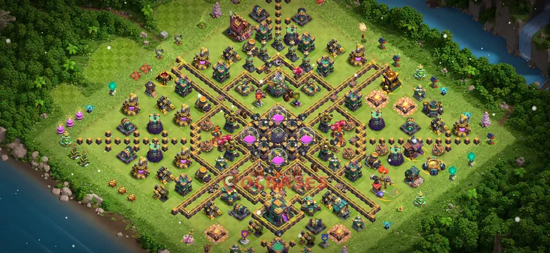 Town Hall 14 Base -farming – Layout id: pur5l base layout