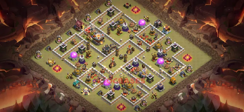 Town Hall 11 Base -war – Layout id: qsy2h base layout, image 2