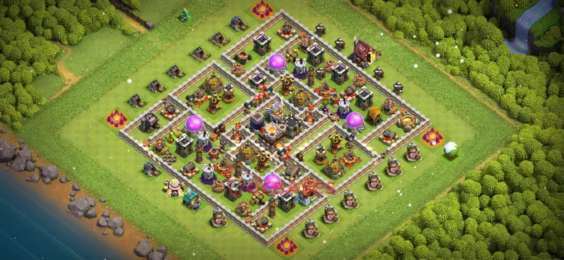 Town Hall 11 Base -farming – Layout id: lczeb base layout