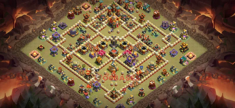 Town Hall 16 Base -war – Layout id: d0vn5 base layout