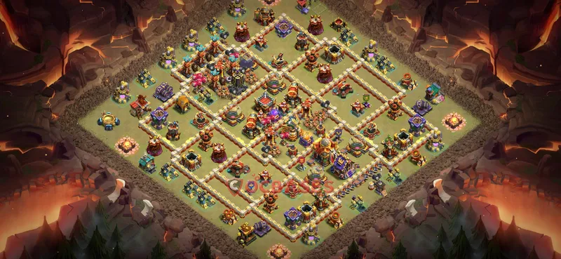 Town Hall 16 Base -war – Layout id: jb3ze base layout