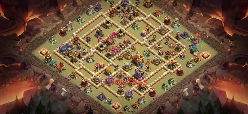Town Hall 16 Base -war – Layout id: e0t1z base layout