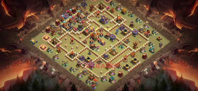 Town Hall 16 Base -war – Layout id: 5r1dj base layout