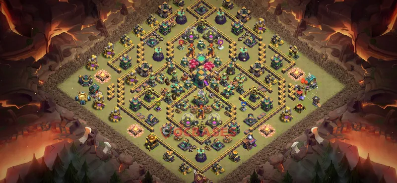 Town Hall 14 Base -war – Layout id: ncxag base layout