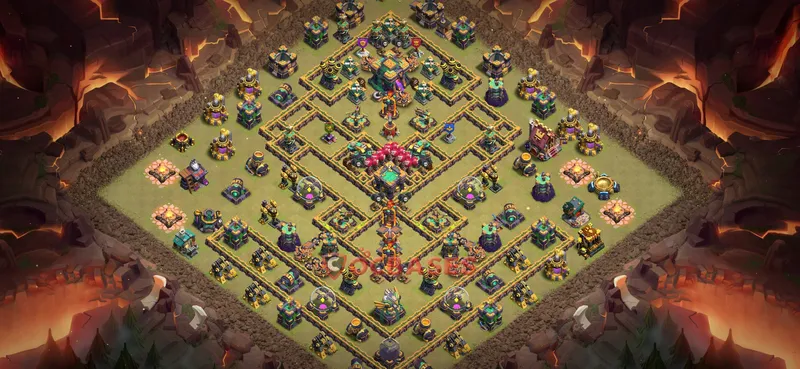Town Hall 14 Base -war – Layout id: 6wwl6 base layout