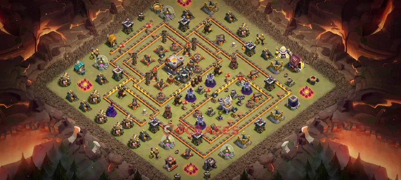Town Hall 11 Base -war – Layout id: btk8i base layout