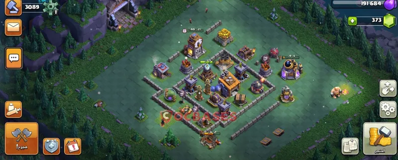 Builder Hall 8 Base -trophy – Layout id: 8su18 base layout, image 2