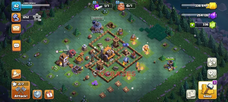 Builder Hall 4 Base -war – Layout id: 4baxz base layout