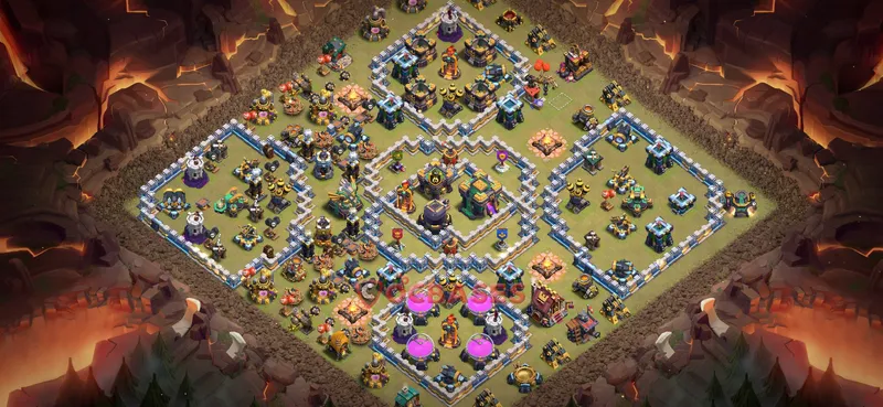 Town Hall 14 Base -war – Layout id: qnpi0 base layout