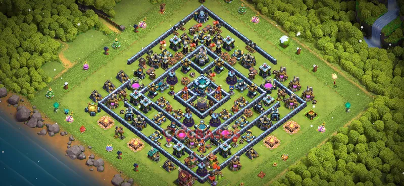 Town Hall 13 Base -farming – Layout id: gnhay base layout