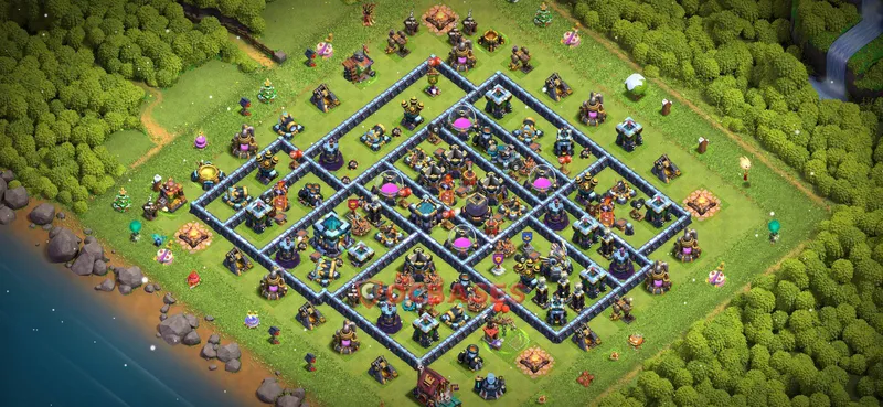 Town Hall 13 Base -farming – Layout id: 8ik2p base layout