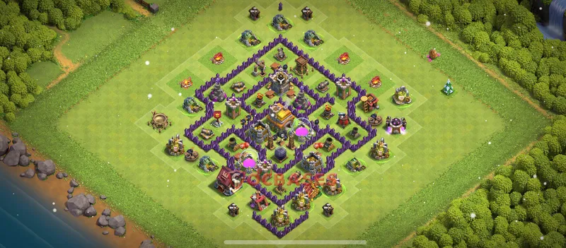 Town Hall 7 Base -cwl – Layout id: 6qskm base layout