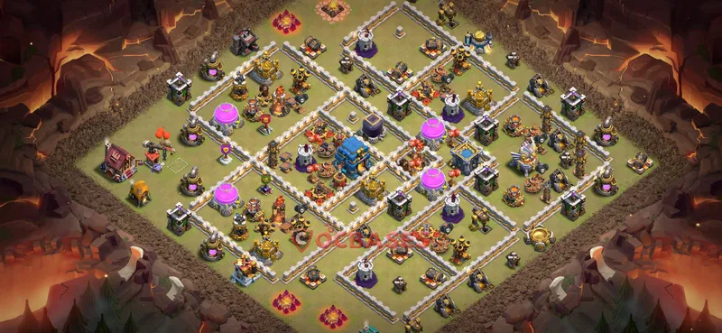 Town Hall 12 Base -war – Layout id: 5p9c8 base layout