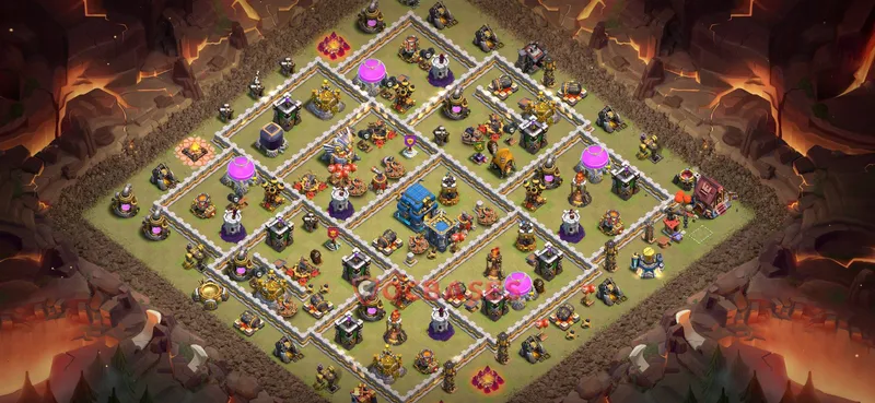 Town Hall 12 Base -war – Layout id: r5pt1 base layout