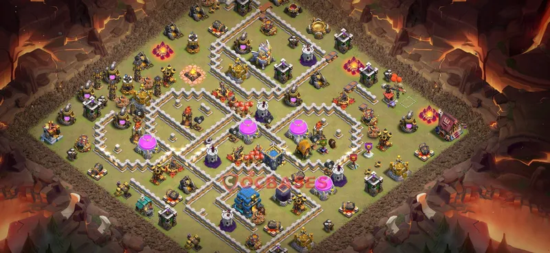 Town Hall 12 Base -war – Layout id: 35ege base layout