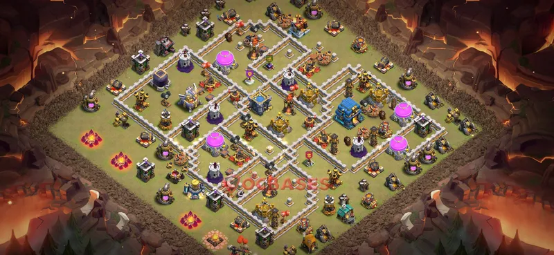 Town Hall 12 Base -war – Layout id: 172ff base layout