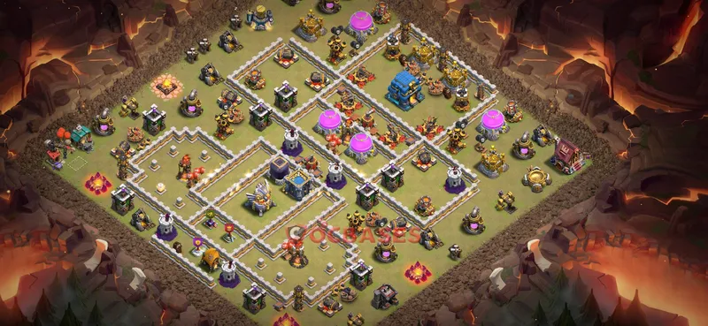 Town Hall 12 Base -war – Layout id: ivch2 base layout