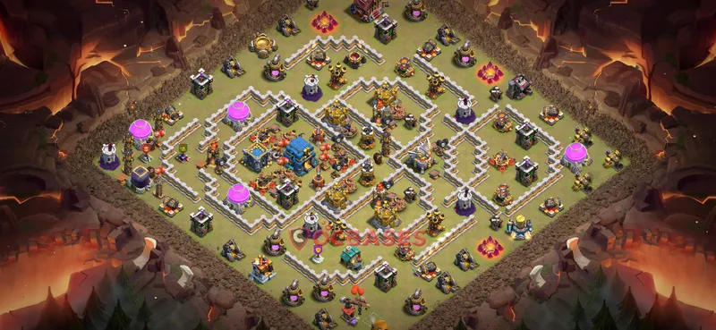 Town Hall 12 Base -war – Layout id: 7kiqf base layout