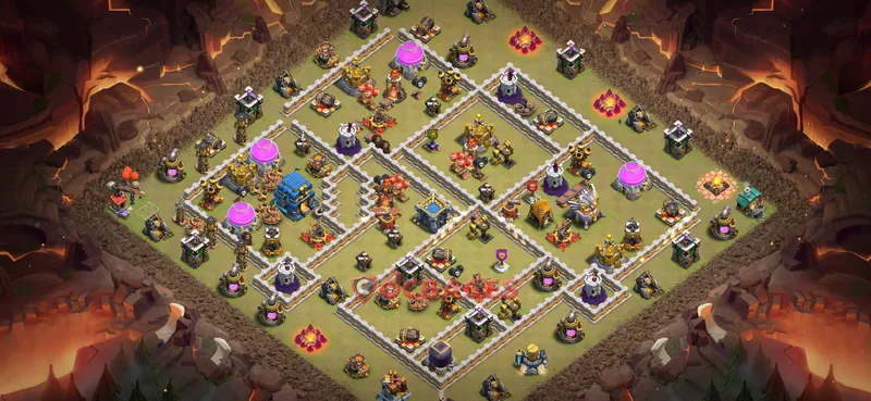 Town Hall 12 Base -war – Layout id: wvhhf base layout