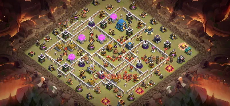 Town Hall 12 Base -war – Layout id: sxufy base layout
