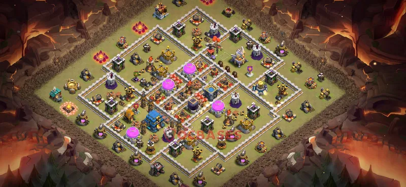 Town Hall 12 Base -war – Layout id: 4mhnn base layout