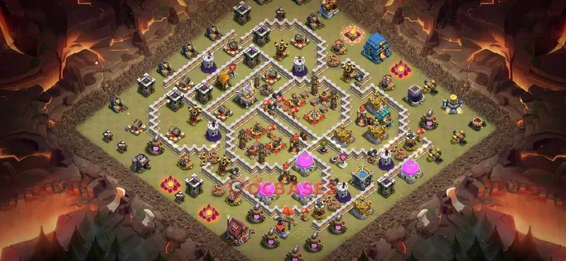 Town Hall 12 Base -war – Layout id: cpvqy base layout