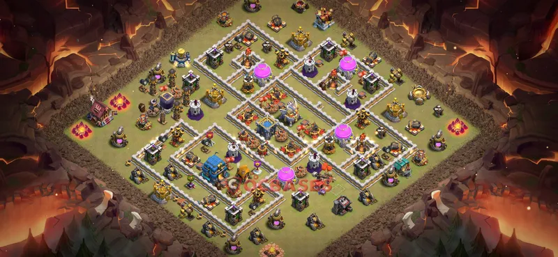 Town Hall 12 Base -war – Layout id: l26q2 base layout