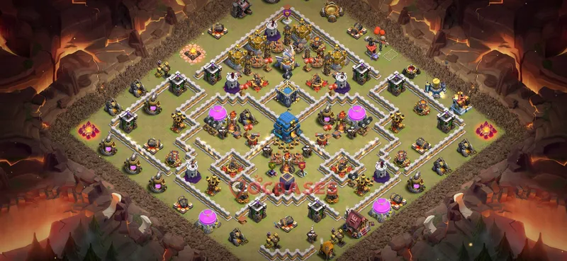 Town Hall 12 Base -war – Layout id: 8s8ze base layout