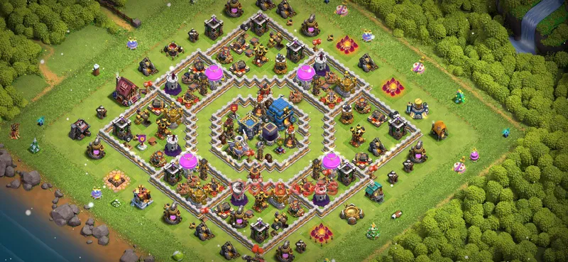 Town Hall 12 Base -farming – Layout id: b58l6 base layout