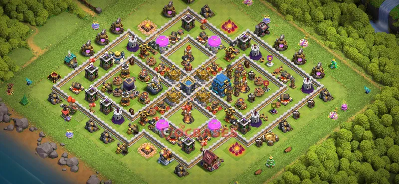 Town Hall 12 Base -war – Layout id: mepgu base layout