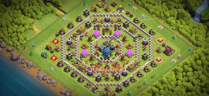 Town Hall 12 Base -farming – Layout id: 9md43 base layout