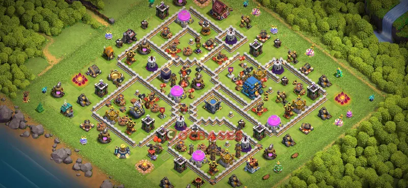 Town Hall 12 Base -farming – Layout id: 3c6cy base layout