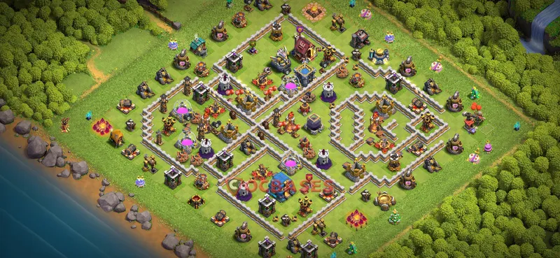 Town Hall 12 Base -farming – Layout id: jcelo base layout