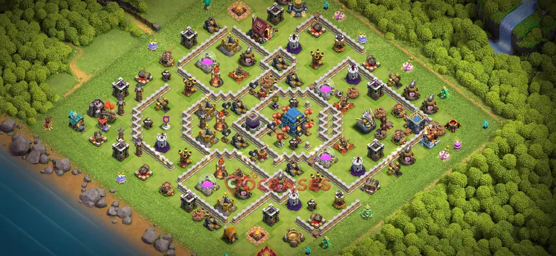Town Hall 12 Base -farming – Layout id: vpgn6 base layout