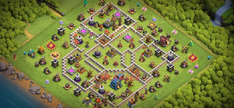 Town Hall 12 Base -farming – Layout id: ks8x5 base layout