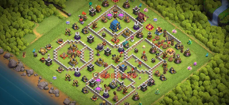 Town Hall 12 Base -trophy – Layout id: iulut base layout