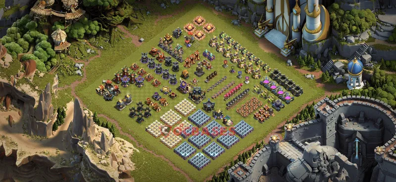 Town Hall 17 Base -progress base – Layout id: 2taqa base layout