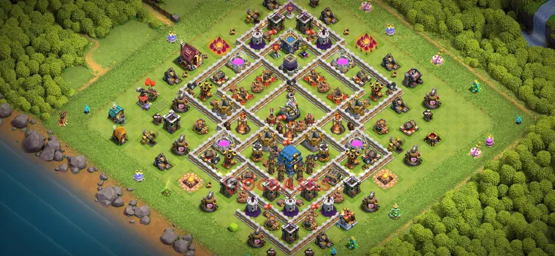 Town Hall 12 Base -farming – Layout id: pimq2 base layout